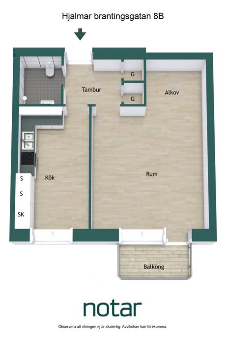 1 rum Lägenhet på Hjalmar Brantingsgatan 8B Fålhagen Uppsala kommun - bild 28