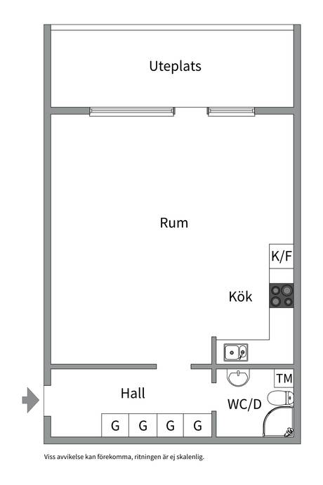 1 rum Lägenhet på Valthornsvägen 18 Gottsunda Uppsala kommun - bild 20