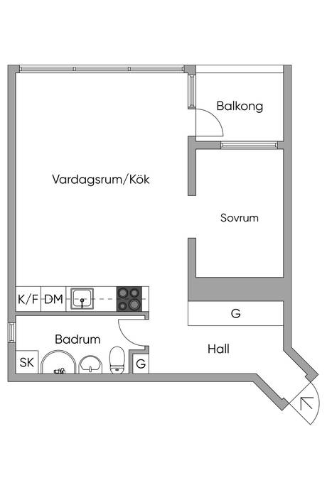 1.5 rum Lägenhet på Sjömilsgatan 13 Flatås Göteborgs kommun - bild 38