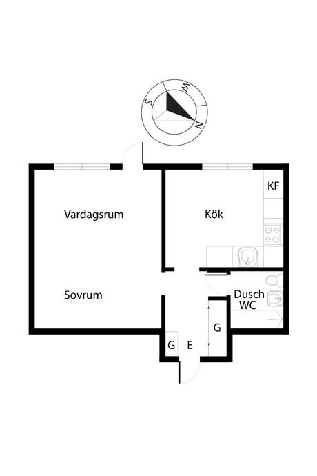 1 rum Lägenhet på Kubbegatan 32 Sköndal - Sköndals Centrum Stockholms kommun - bild 15
