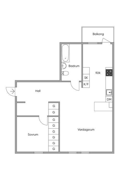 2 rum Lägenhet på Malmbergsvägen 12B Gällivare Gällivare kommun - bild 18