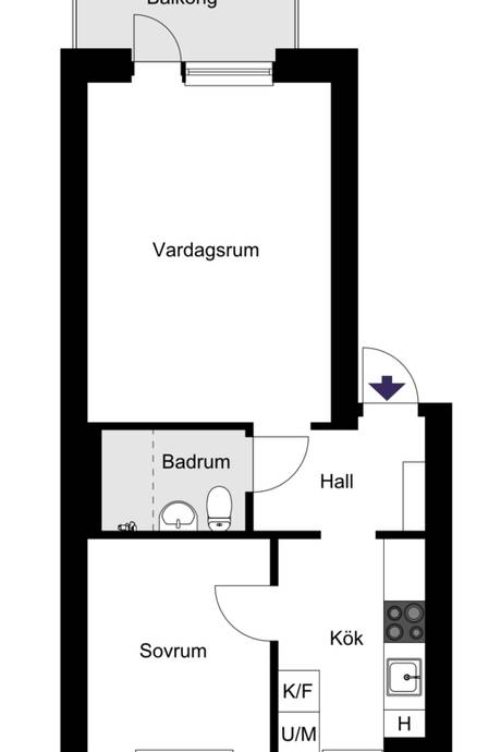 2 rum Lägenhet på Spantgatan 8C Västerås kommun - bild 15