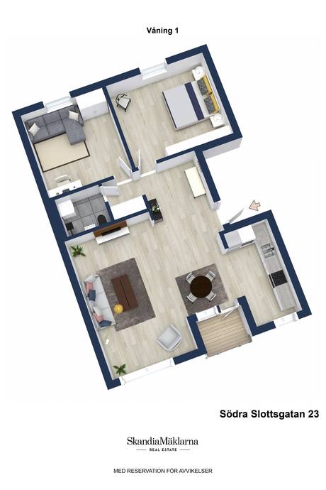 3 rum Lägenhet på Södra Slottsgatan 23B Gävle kommun - bild 25