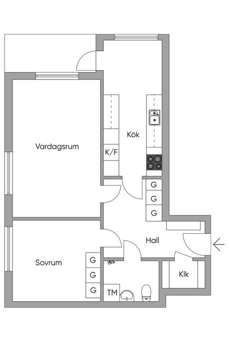 2 rum Lägenhet på Trädgårdsgatan 17 Centrum Oxelösunds kommun - bild 20