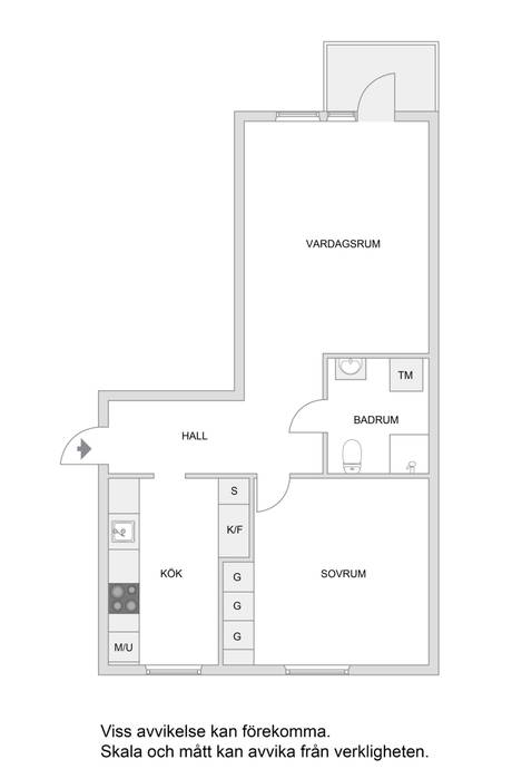 2 rum Lägenhet på Bålstavägen 6B Gamla Bålsta Centrum Håbo kommun - bild 18