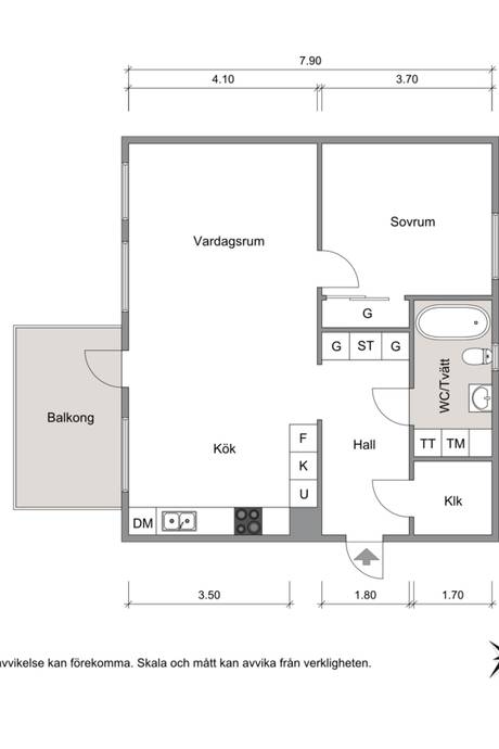2 rum Lägenhet på Stadsgårdsvägen 3 D Holmängen Vänersborgs kommun - bild 21