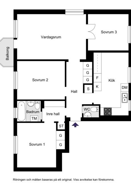 4 rum Lägenhet på Paternostervägen 104 Hammarbyhöjden, Johanneshov Stockholms kommun - bild 46