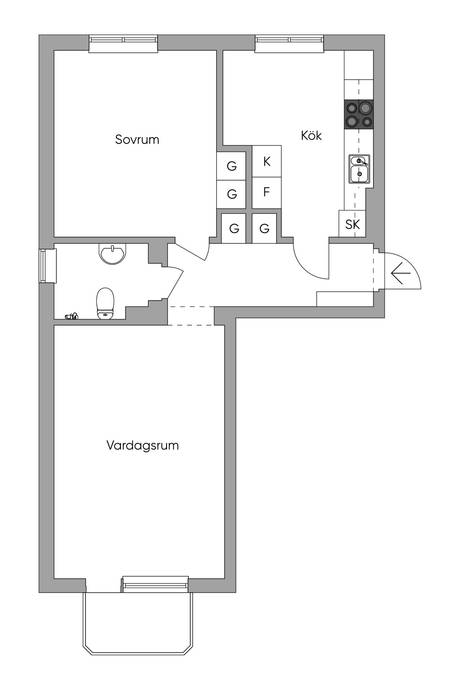 2 rum Lägenhet på Engholmsgatan 26A Karlstad Karlstads kommun - bild 25