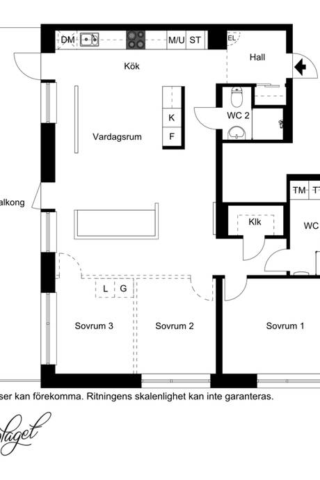 3 rum Lägenhet på Dockgatan 49 A Dockan Malmö kommun - bild 33