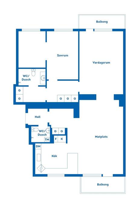 3 rum Lägenhet på Erik Dahlbergsvägen 28 Karlshamn Centrum Karlshamns kommun - bild 32