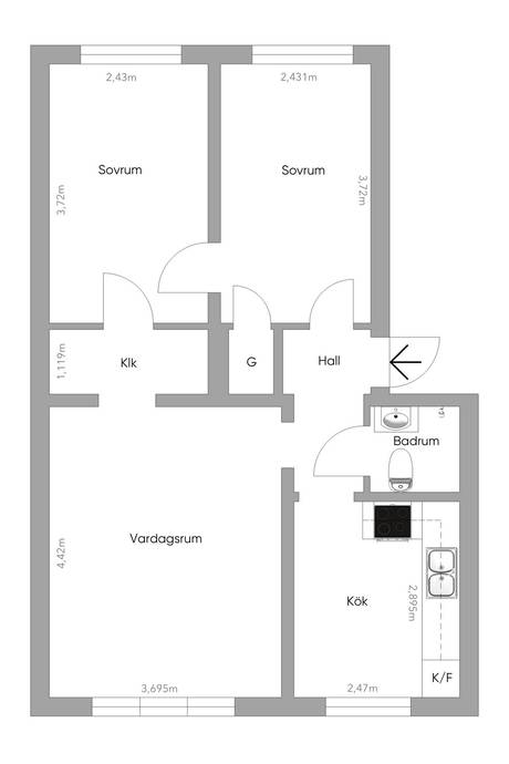 3 rum Lägenhet på Björcksgatan 64A Kålltorp Göteborgs kommun - bild 34