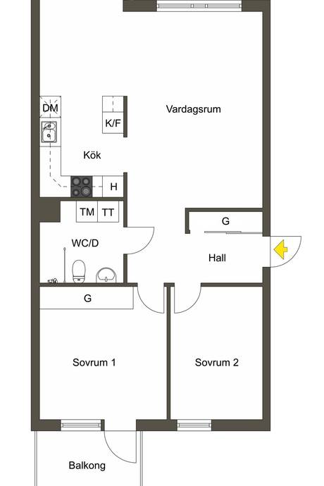 3 rum Lägenhet på Hammarby allé 52, vån 6 Hammarby Sjöstad Stockholms kommun - bild 27
