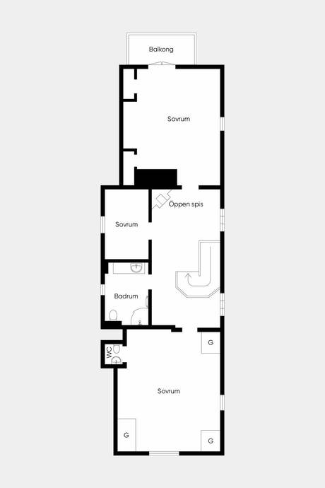 7 rum Villa på Kanalgatan 37A Tranås Tranås kommun - bild 79