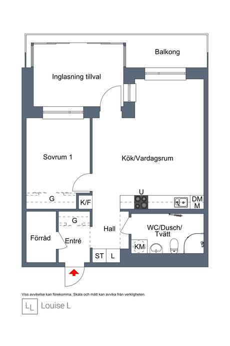 2 rum Lägenhet på Anna Fischerströms gata 11 Trossö Karlskrona kommun - bild 24