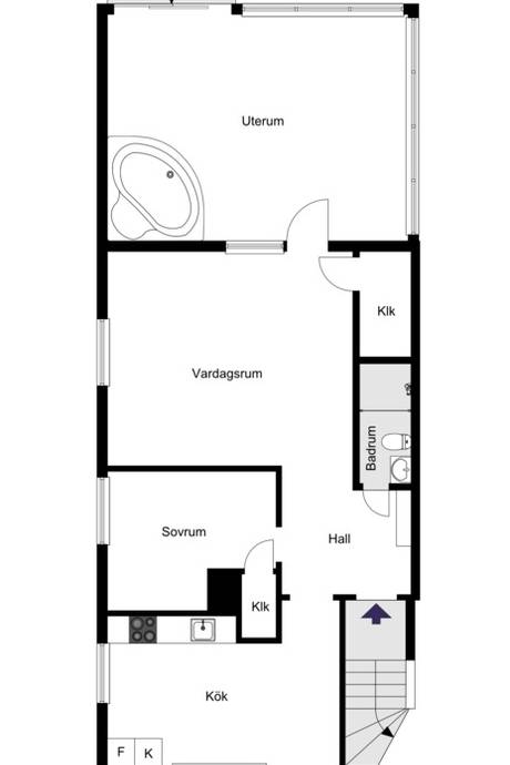 2 rum Lägenhet på Frihetsvägen 20 Hammarby Stadshage Västerås kommun - bild 24