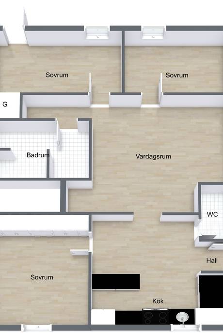 4 rum Lägenhet på Eskilsgatan 3C Fålhagen Uppsala kommun - bild 25