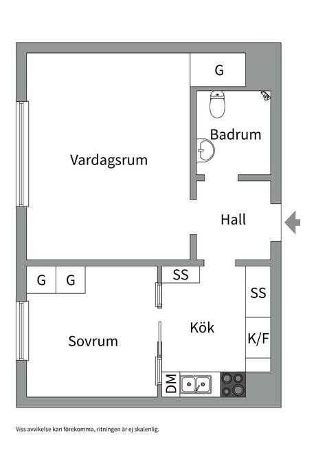 1.5 rum Lägenhet på Höganäsgatan 6D Höganäs Uppsala kommun - bild 19