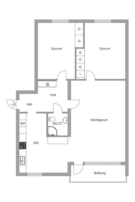 3 rum Lägenhet på Nytorgsgatan 9B Centrum Oxelösunds kommun - bild 22