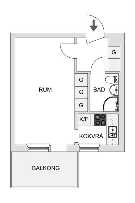 1 rum Lägenhet på Kågevägen 40F Alhem Skellefteå kommun - bild 13