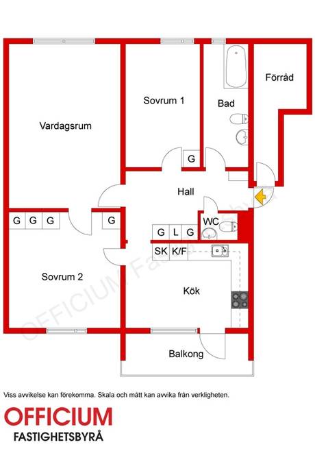 3 rum Lägenhet på Kornvägen 1, 6tr Norsborg - Hallunda Botkyrka kommun - bild 17