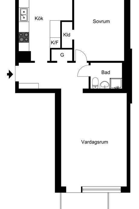 2 rum Lägenhet på BÖKEBERGSGATAN 8 C Centralt Svedala kommun - bild 13