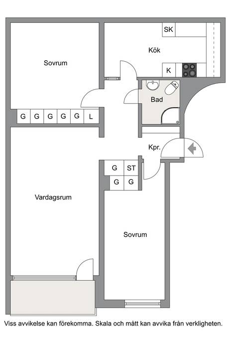 3 rum Lägenhet på Norra Tullportsgatan 9B Östhammar Östhammars kommun - bild 17