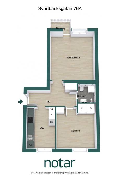 2 rum Lägenhet på Svartbäcksgatan 76A Svartbäcken Uppsala kommun - bild 20