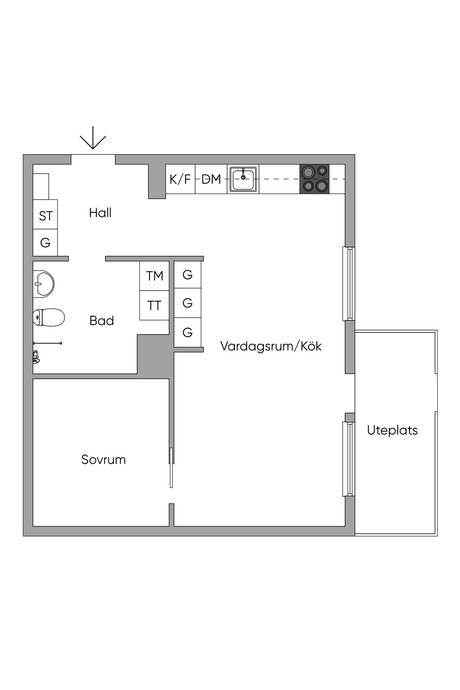 2 rum Lägenhet på Cronhielms Allé 33 Ulriksdal/Nya Ulriksdal Solna kommun - bild 36