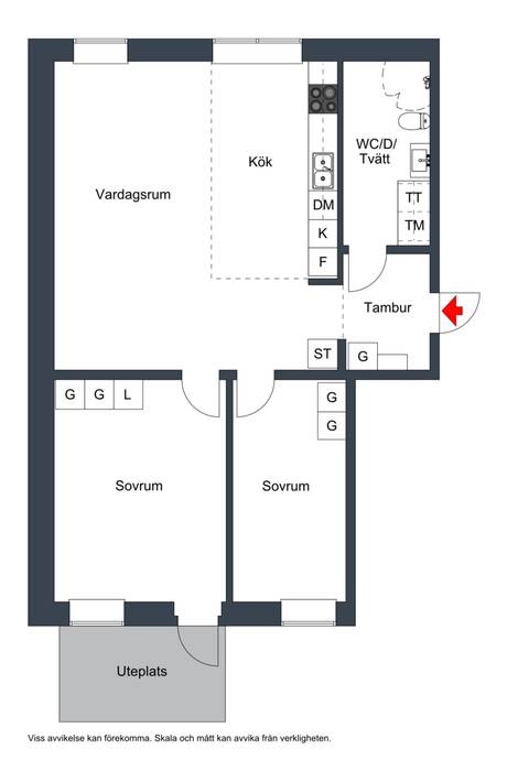 3 rum Lägenhet på Skutgatan 3 Centralt Norrtälje Norrtälje kommun - bild 18