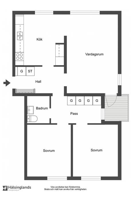 3 rum Lägenhet på Djupegatan 32A Hudiksvalls kommun - bild 19