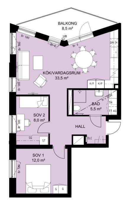 3 rum Lägenhet på Carlsgatan 35 City Malmö kommun - bild 23