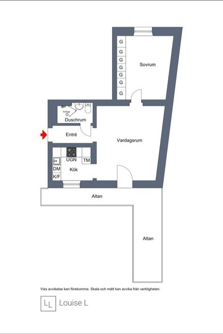 2 rum Lägenhet på Västra Prinsgatan 14B Trossö Karlskrona kommun - bild 19