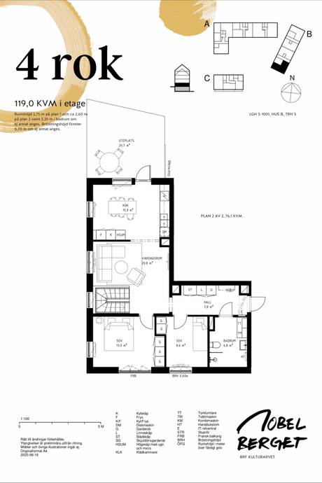 4 rum Lägenhet på Laboratoriegatan 6 Sickla Nacka kommun - bild 5