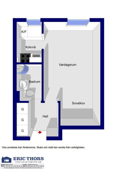 1 rum Lägenhet på Stiernhööksgatan 3B 2 tr ( våning 3 ) Centrum Rättviks kommun - bild 5