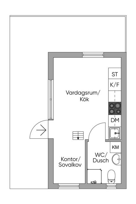1.5 rum Par-/kedje-/radhus på Klavebacken 21C Skogås Huddinge kommun - bild 20