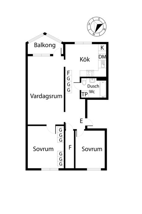 3 rum Lägenhet på Tvillingarnas gata 315 Brandbergen Haninge kommun - bild 15