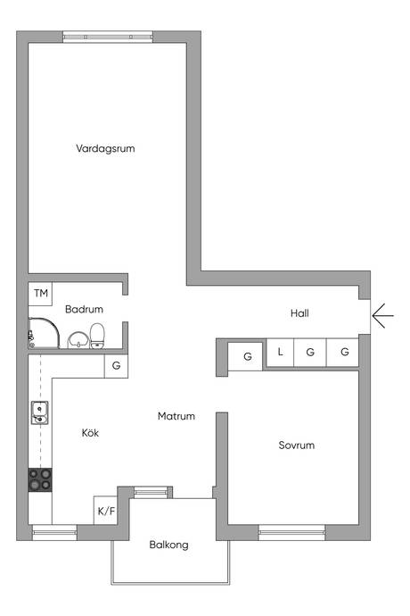 2 rum Lägenhet på Åsgatan 32d Norrböle Skellefteå kommun - bild 18