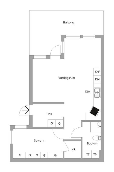 2 rum Lägenhet på Grankullegatan 99B Alingsås Alingsås kommun - bild 17