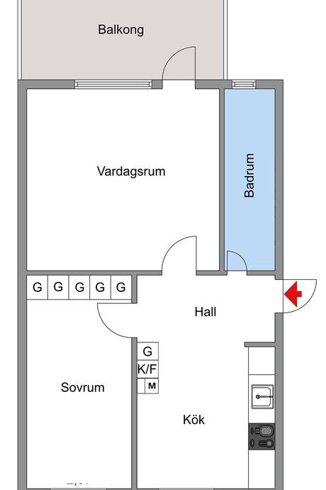 2 rum Lägenhet på Klövervägen 12 Hallunda Botkyrka kommun - bild 15