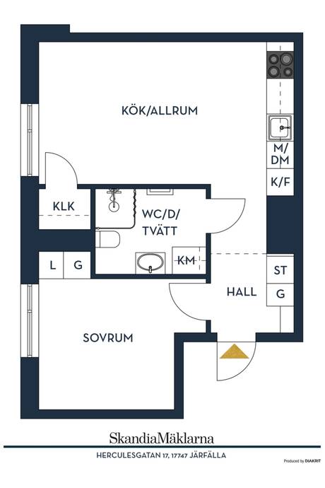 2 rum Lägenhet på Herculesgatan 17 Barkarbystaden Järfälla kommun - bild 14