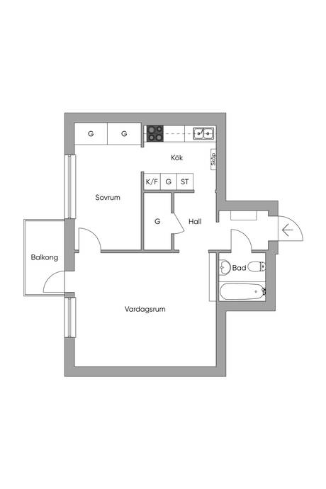 2 rum Lägenhet på Alamedan 6A Karlskrona Karlskrona kommun - bild 14