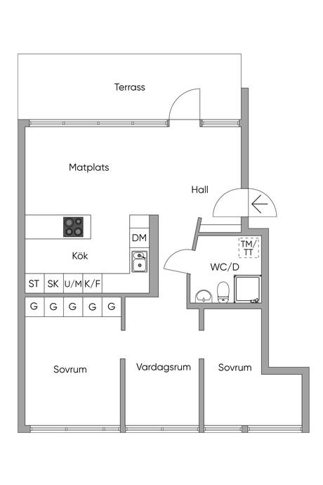 3 rum Lägenhet på Sickla Kanalgata 47 Stockholm Stockholms kommun - bild 23