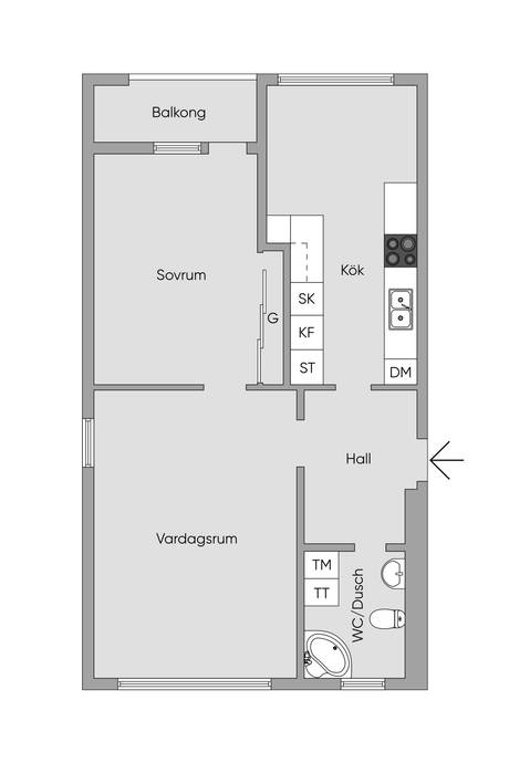 2 rum Lägenhet på Frejgatan 75 Valsta Sigtuna kommun - bild 13