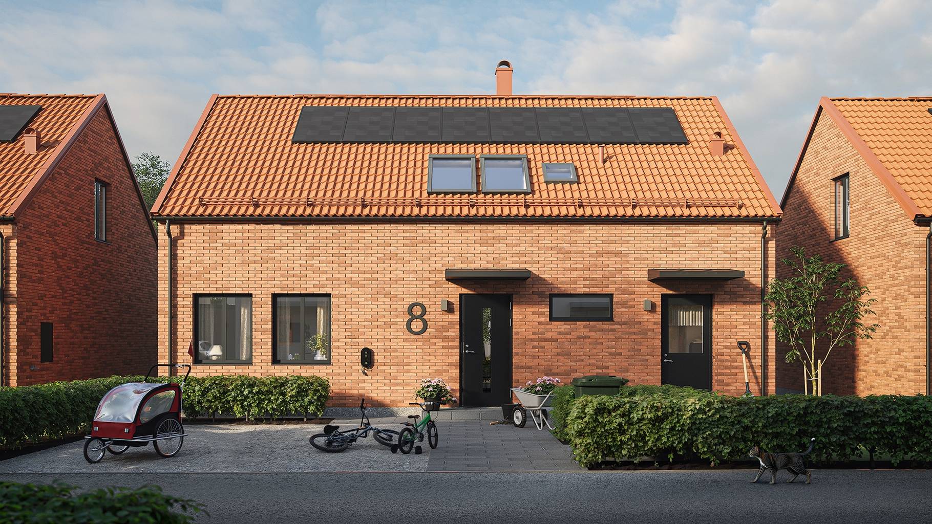 Kedjehus på Kedjehus i familjevänlig idyll i Svedala Nygårds Dammar Svedala kommun - bild 3