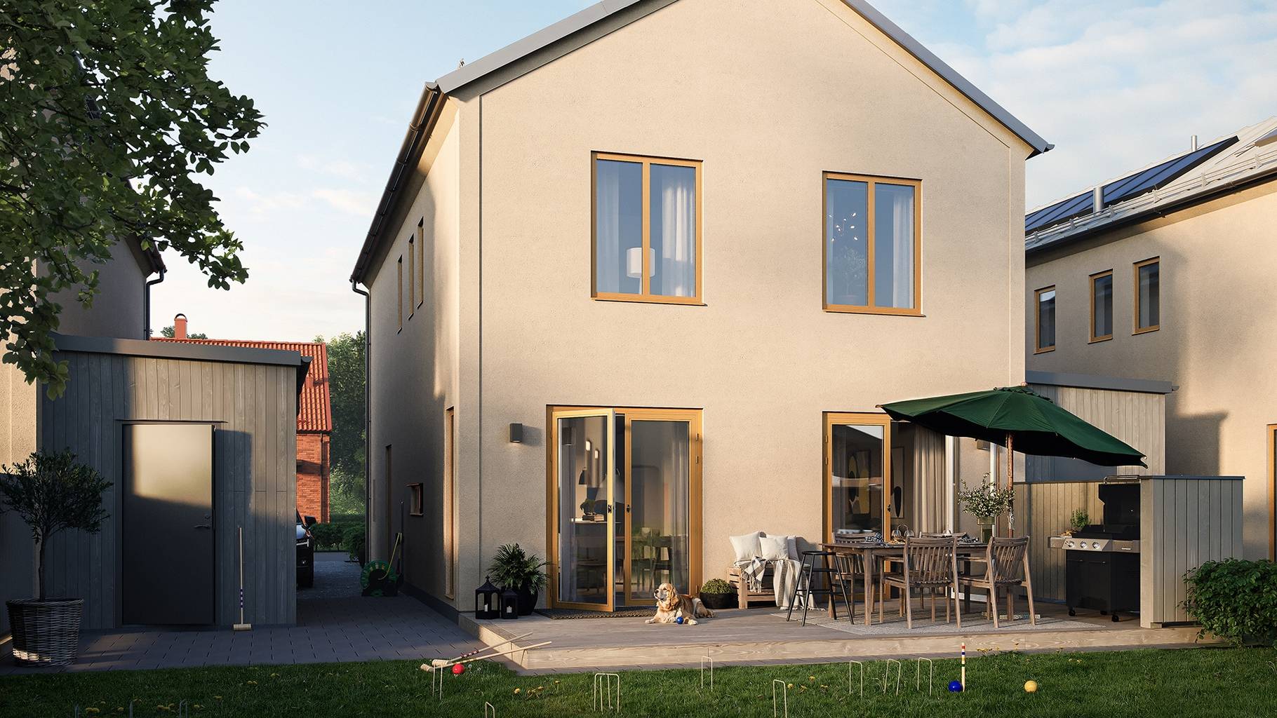 Kedjehus på Kedjehus i familjevänlig idyll i Svedala Nygårds Dammar Svedala kommun - bild 5