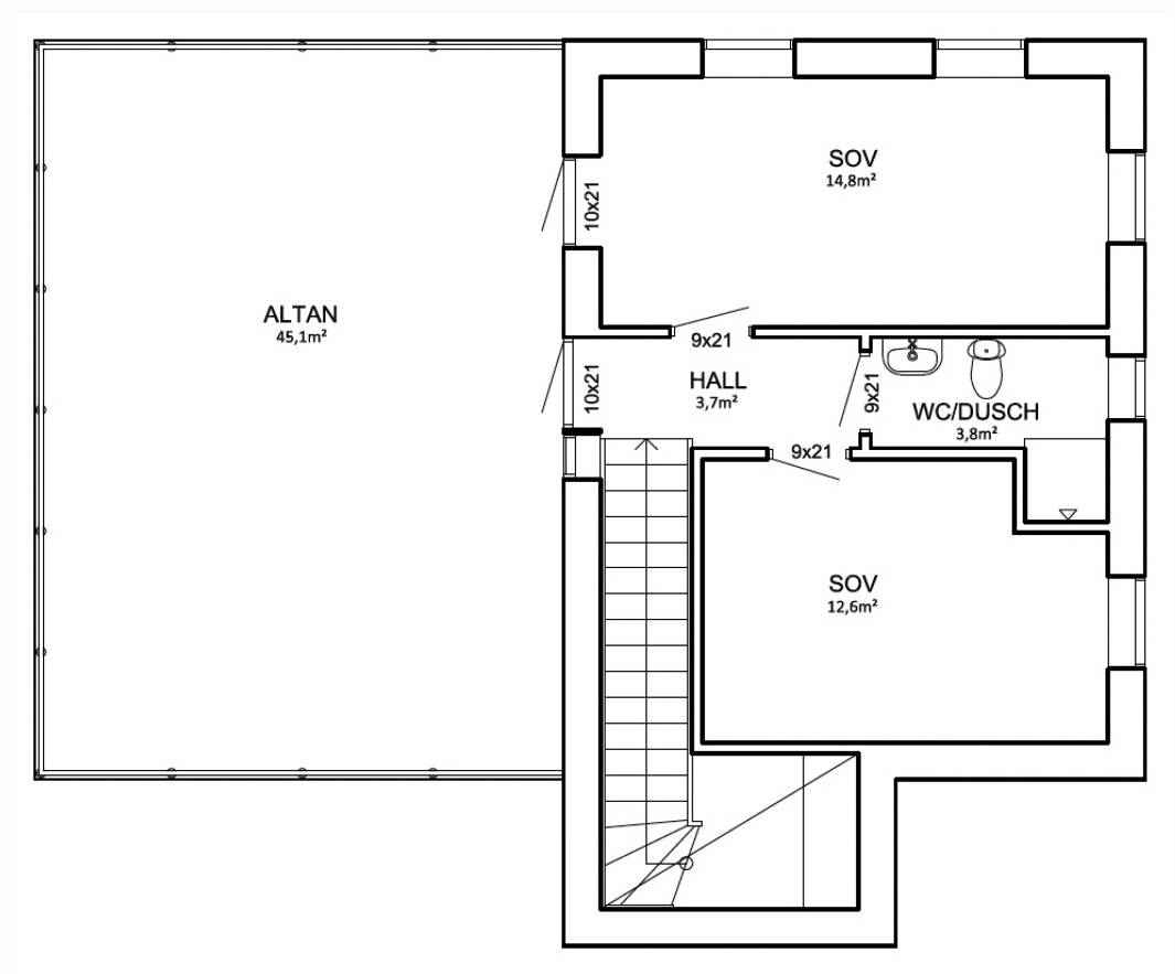 Villa på Lugnets Golfby Älvkarleby kommun - bild 8